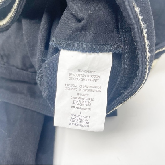 XOXO Women’s Black Gold Embroidered Embellished Cropped Military Jacket Size S - Picture 6 of 6